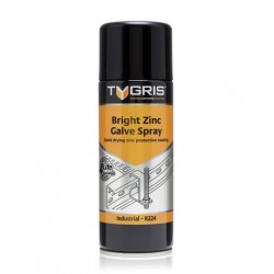 Tygris Bright Zinc Galv Spray Protect previously galvanised surfaces