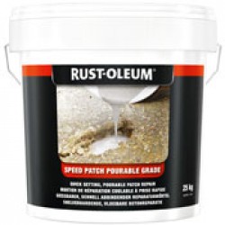 Rustoleum pourable speed patch for concrete repair pourable grade