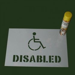 Disabled Sign Stencil for floor marking